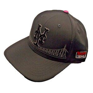 MLB NY Mets City Connect Dark Gray Cotton Baseball Hat Cap Style 550CC Adult